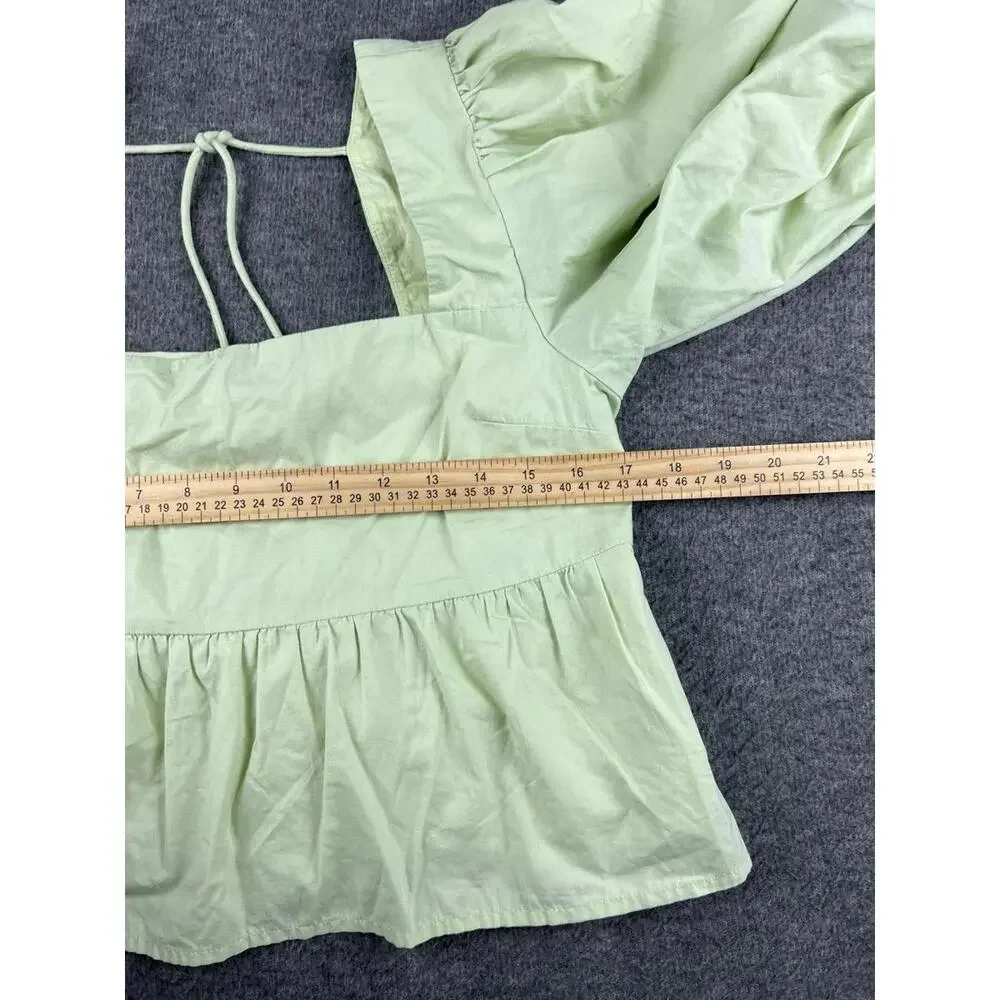 Abercrombie & Fitch Women's Puff Sleeve Blouse Size Medium‎